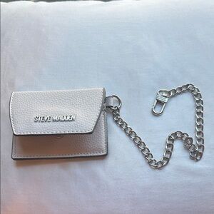 Steve Madden Cream Chain Wallet
